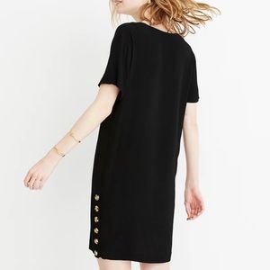 Madewell V Neck Side Button Easy Dress Size Large